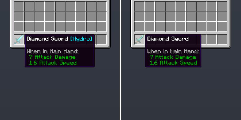 Tooltip comparison
